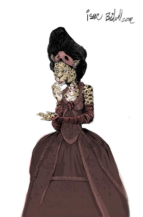 isaac bidwell leopard dress